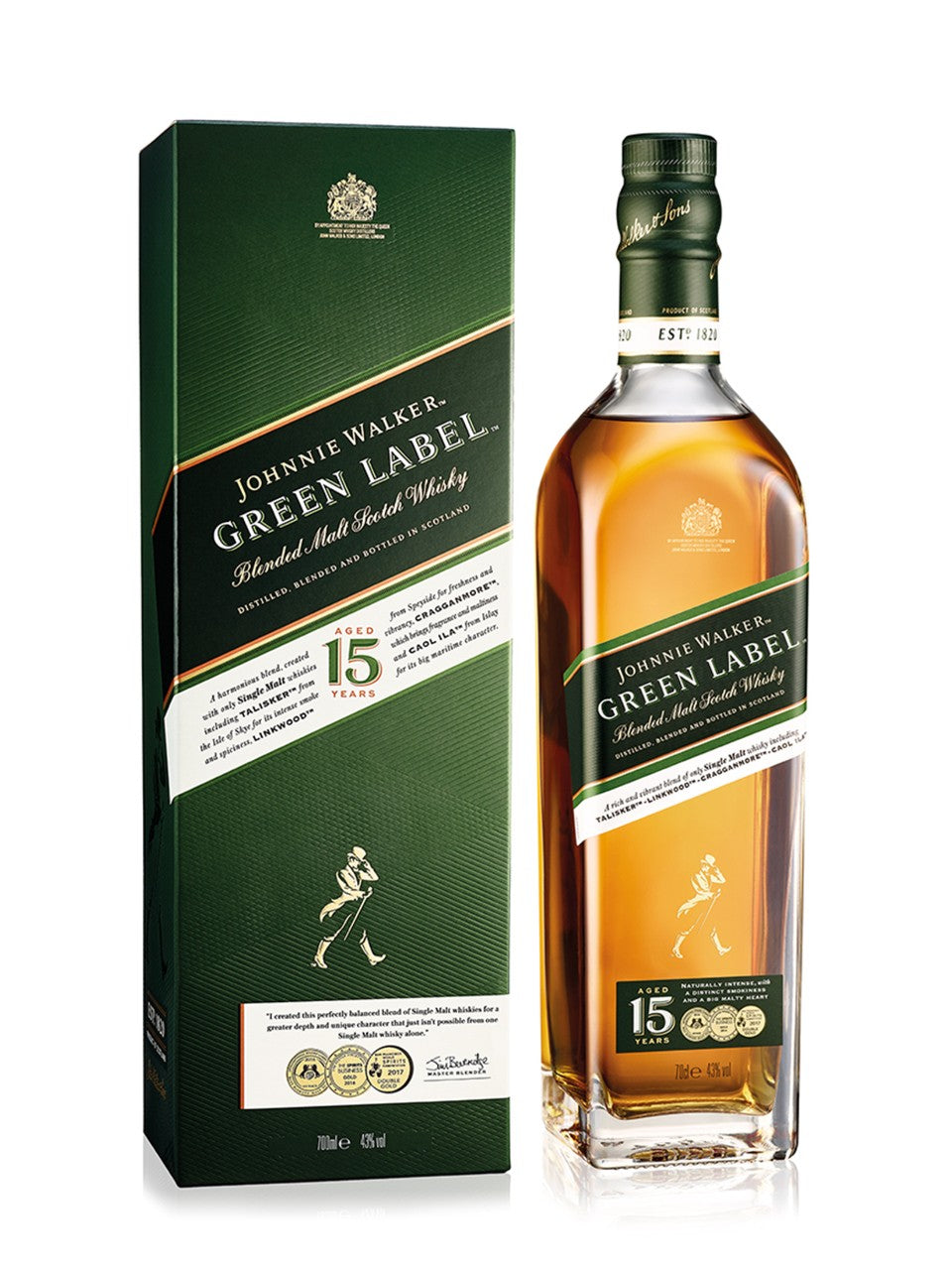 JOHNNIE WALKER GREEN LABEL 750ML – LiquorWarehouse