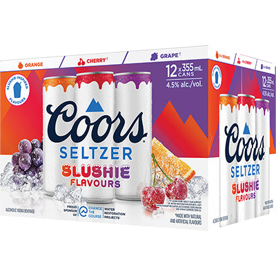 COORS SELTZER SLUSHIE VARIETY 12 CAN