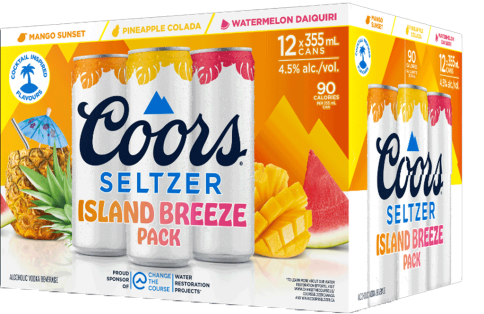 COORS SELTZER ISLAND BREEZE MIX