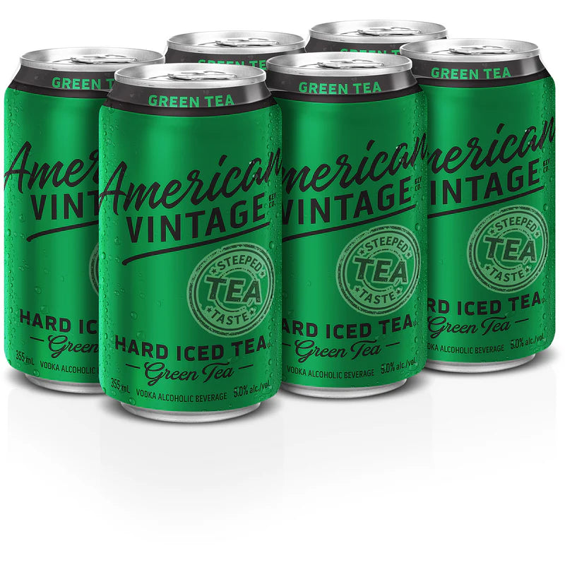 AMERICAN VINTAGE GREEN TEA 6 CAN