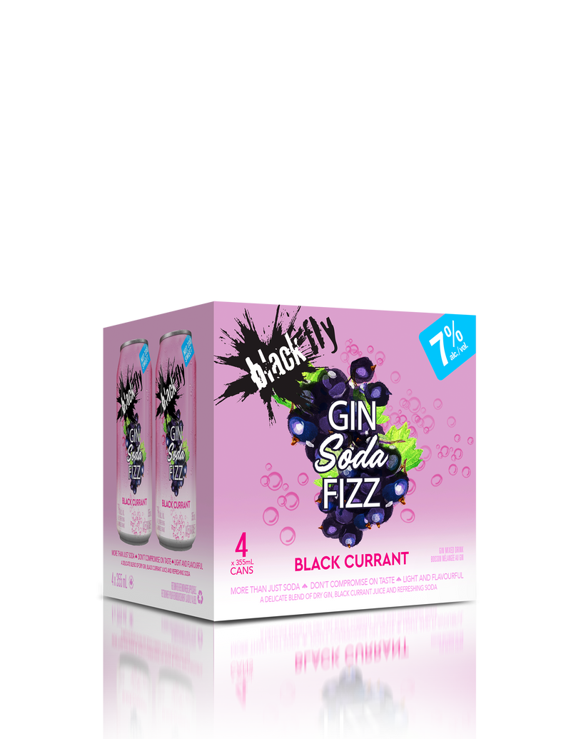 BLACK FLY BLACK CURRANT GIN FIZZ 4P